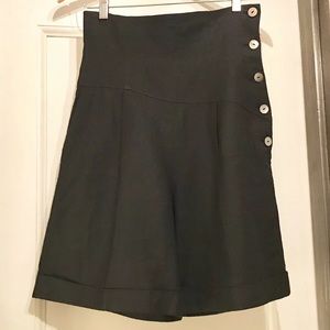 Comme des Garcons-tricot  Black Linen Shorts  M